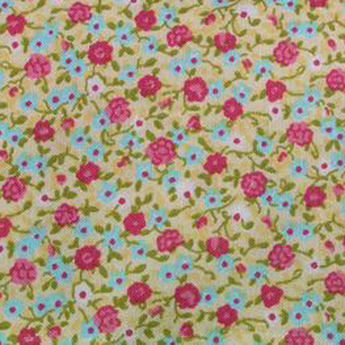 FQ - Cerise och ljusblå blommor