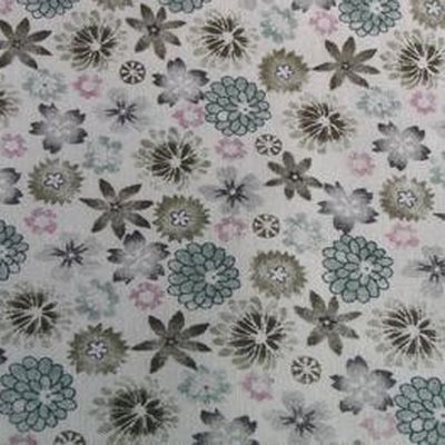 FQ - Grågröna och rosa blommor