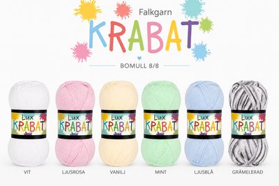 Falkgarn Krabat – affordable and easy-care acrylic yarn in multiple styles