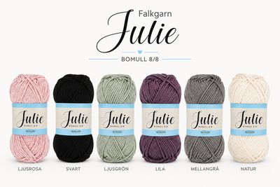 Falkgarn Julie 8/8 – soft and durable cotton yarn for creative projects