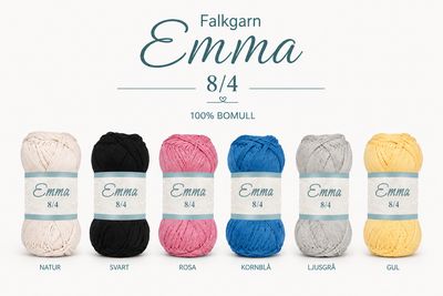 Falkgarn Emma – mercerised cotton yarn with beautiful shine
