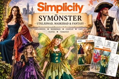 ✂️ Simplicity symönster – utklädnad, maskerad &amp; fantasy
