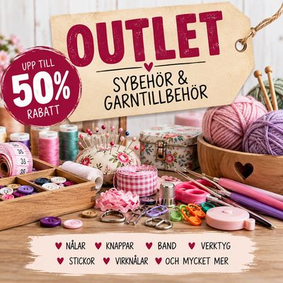 🧵 Outlet – Sybehör &amp; garntillbehör