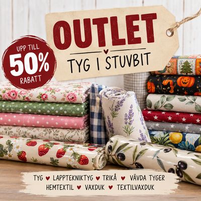 ✂️ Outlet – Tyg i stuvbit
