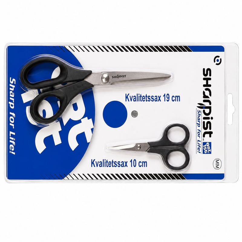 ✂️ Sharpist Saxset – Kvalitetssax 19 cm &amp; Broderisax 10 cm