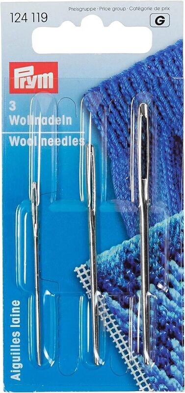 🧵 Prym stoppnålar / ullnålar utan spets – 3 st 🧵 Prym stoppnålar / ullnålar utan spets – 3 st