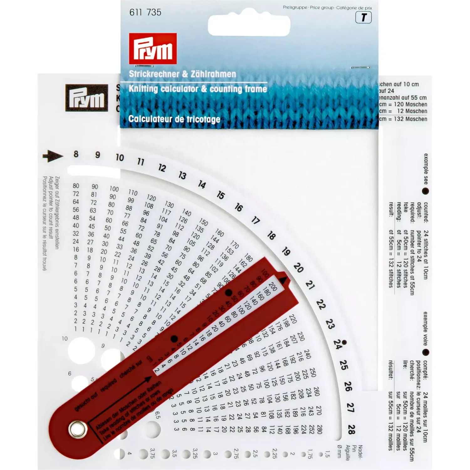 🧶 Prym Stickkalkylator &amp; Mätmall (Outlet)