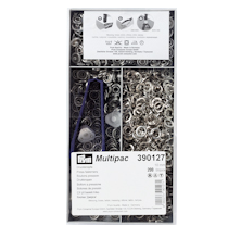 🧵 Prym Jersey Tryckknappar 10 mm Silver – 200 st inkl. verktyg