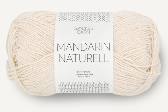 Sandnes Mandarin Naturell, 50 gr - 1012