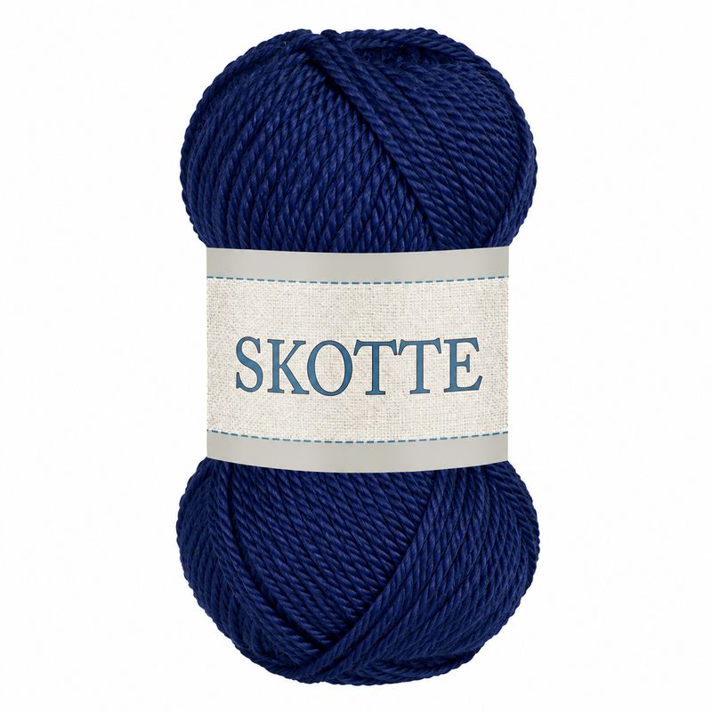 Falkgarn Skotte 574 Marin – Marinblått akrylgarn 50 g | Outlet