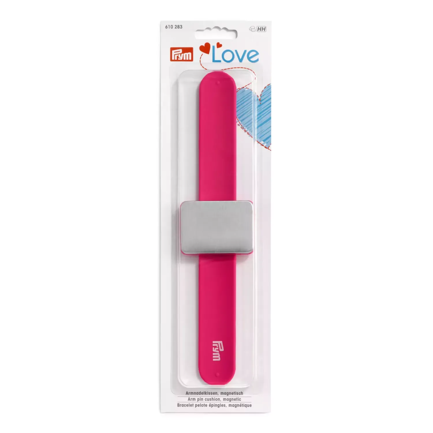 🧲 Prym Love Magnetisk Nåldyna för Handleden – Rosa