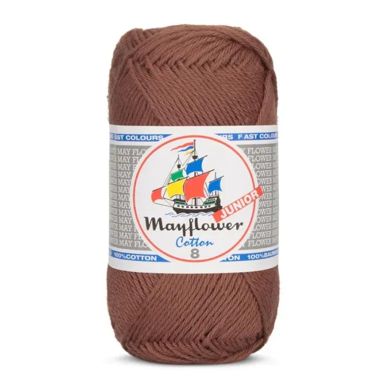 Mayflower Cotton Junior 8/4 - 1437 - rödbrun Mayflower Cotton Junior 8/4 - 1437 - rödbrun