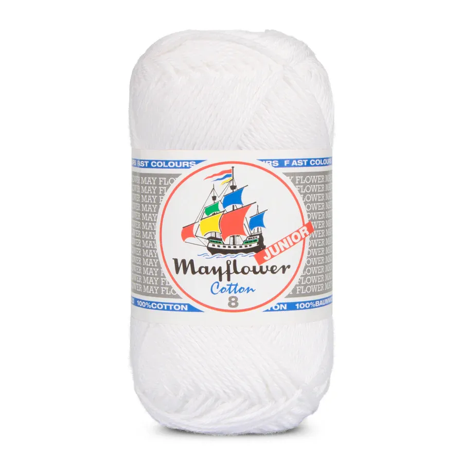 Mayflower Cotton Junior 8/4  - 1402 - vit