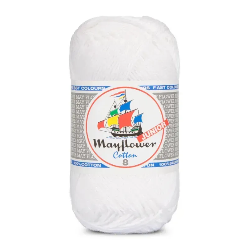Mayflower Cotton Junior 8/4  - 1402 - vit