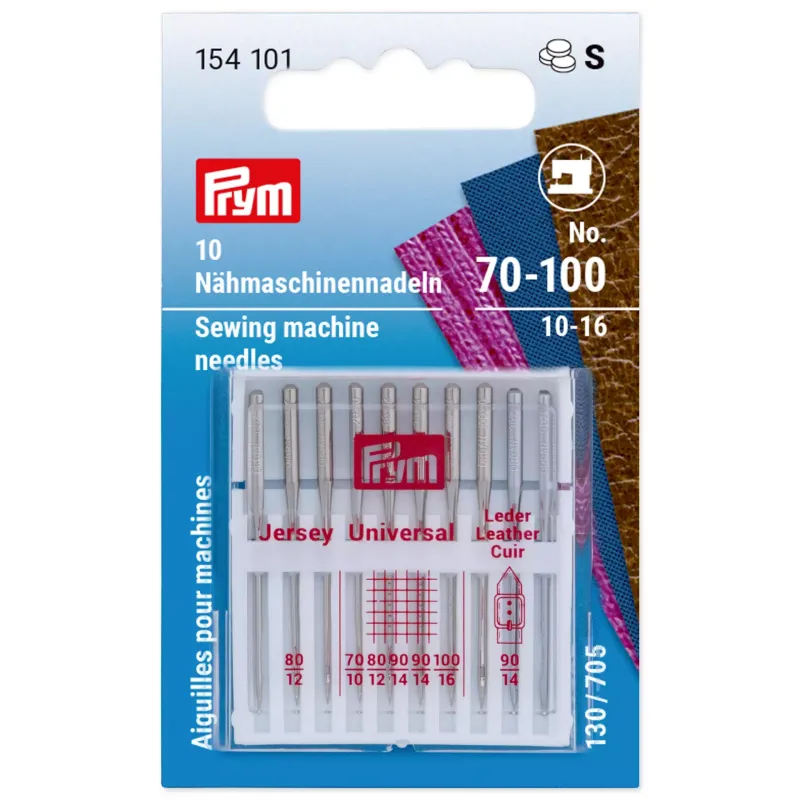 🧵 Prym symaskinsnålar set 70–100 standard/läder/jersey