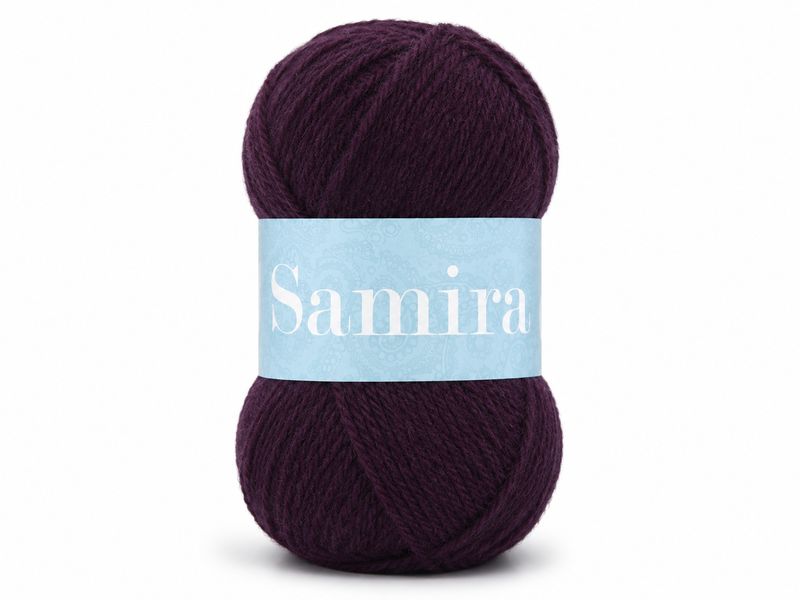 Falkgarn Samira, 100 gr - 209 Plommon Falkgarn Samira, 100 gr - 209 Plommon