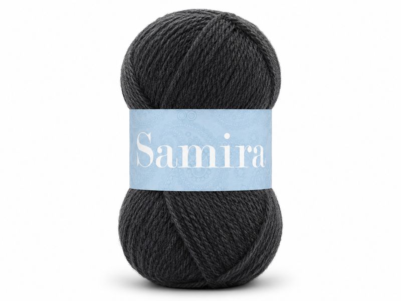 Falkgarn Samira, 100 gr - 214 MörkgrÄ Falkgarn Samira, 100 gr - 214 MörkgrÄ