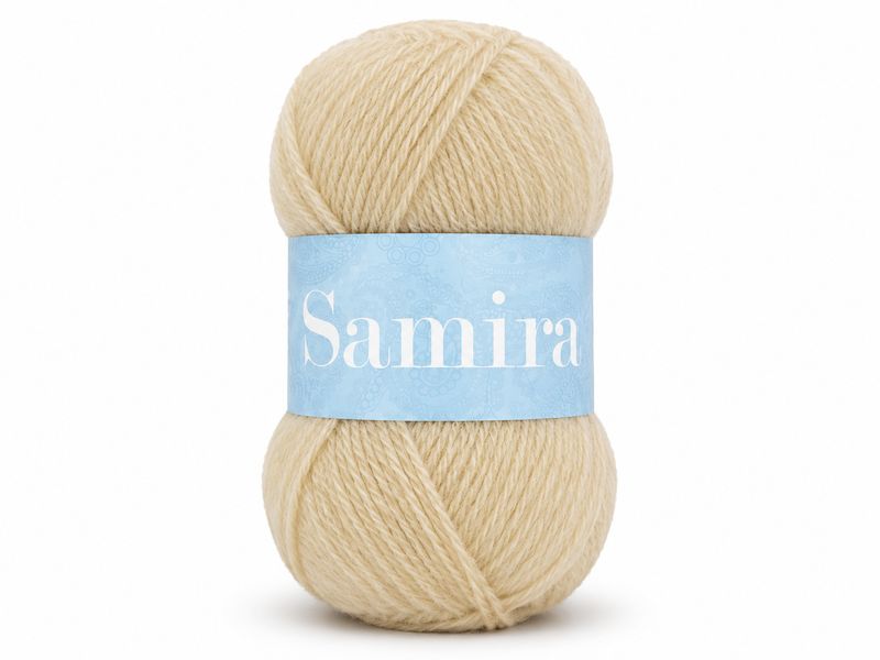 Falkgarn Samira, 100 gr - 211 Beige Falkgarn Samira, 100 gr - 211 Beige