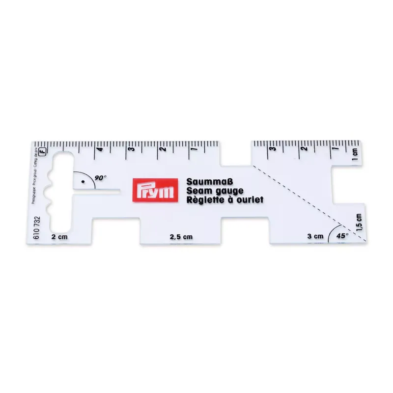 📏 Prym Quarter Seam Rule – Sömnadsmått för Patchwork