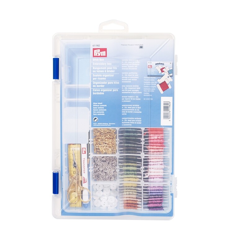 🧵 Prym Broderibox / Förvaringsbox för broderigarn och sytillbehör (Outlet) 🧵 Prym Broderibox / Förvaringsbox för broderigarn och sytillbehör (Outlet)