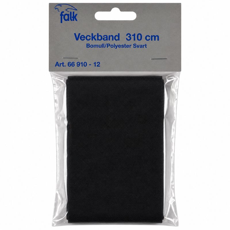 🪟 Falk Veckband 310 cm svart – för snygga gardinveck