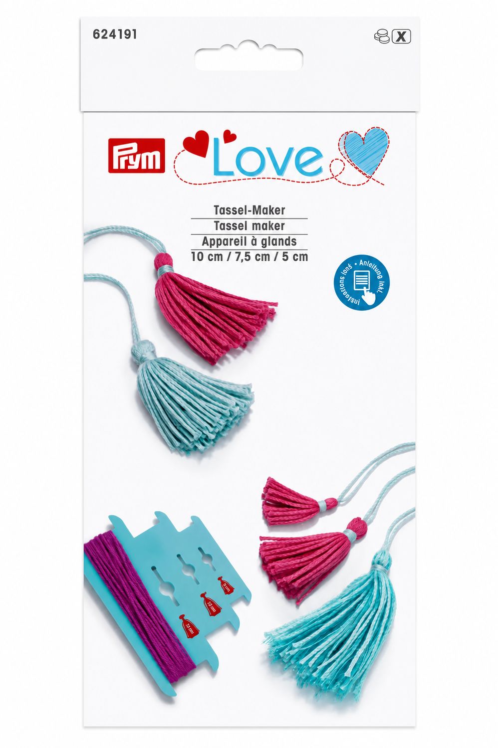 ✨ Prym Love Tofsset – Skapa dekorativa tofsar i tre storlekar
