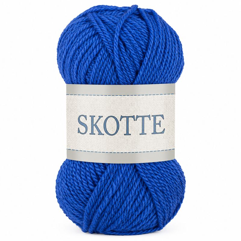 Falkgarn Skotte 868 Blå – Klarblått akrylgarn 50 g | Outlet