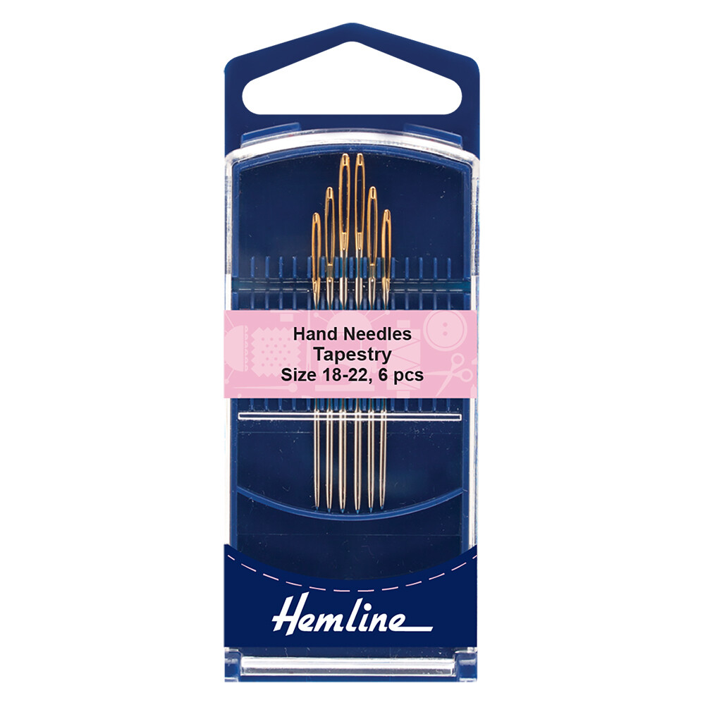 🧶 Hemline synålar Goldline tapisserinålar 18–22 – 6 st