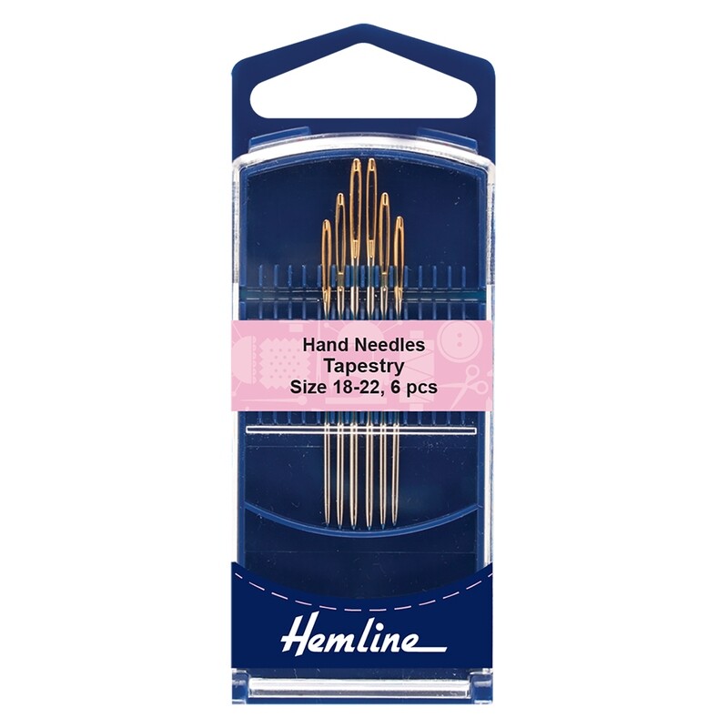 🧶 Hemline synålar Goldline tapisserinålar 18–22 – 6 st