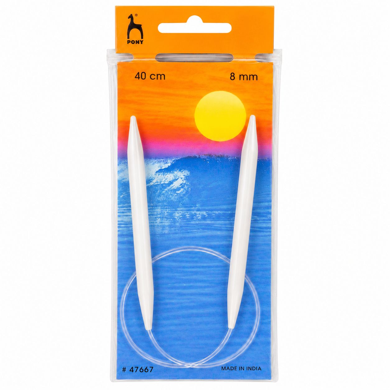 🧶 Pony Classic Rundsticka 40 cm – 8 mm