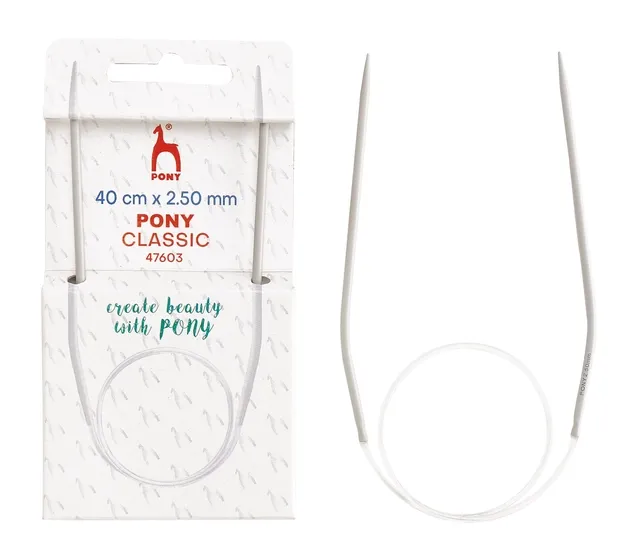 🧶 Pony Classic Rundsticka 40 cm – 2,5 mm