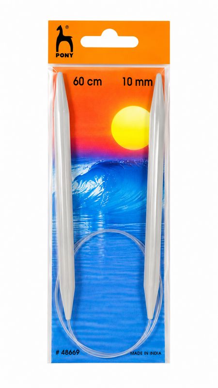 🧶 PONY Classic Rundsticka 60 cm – 10,0 mm Plast