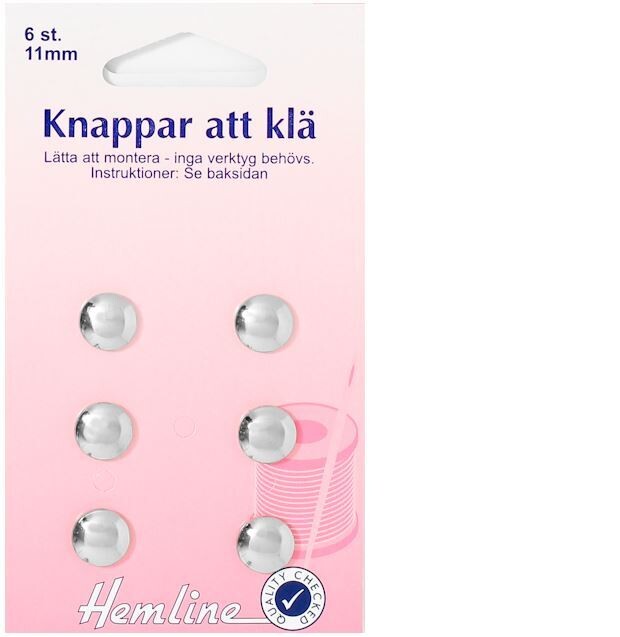 🔘 Hemline Knappformar 11 mm – 6 st