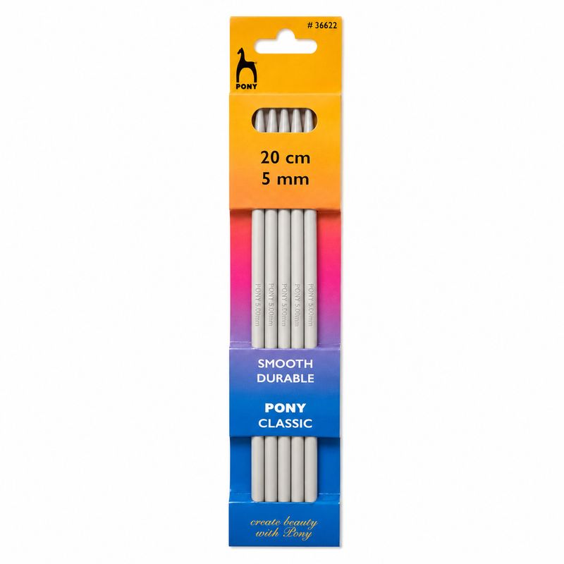 🧦 Pony Strumpstickor Aluminium 20 cm – 5 mm