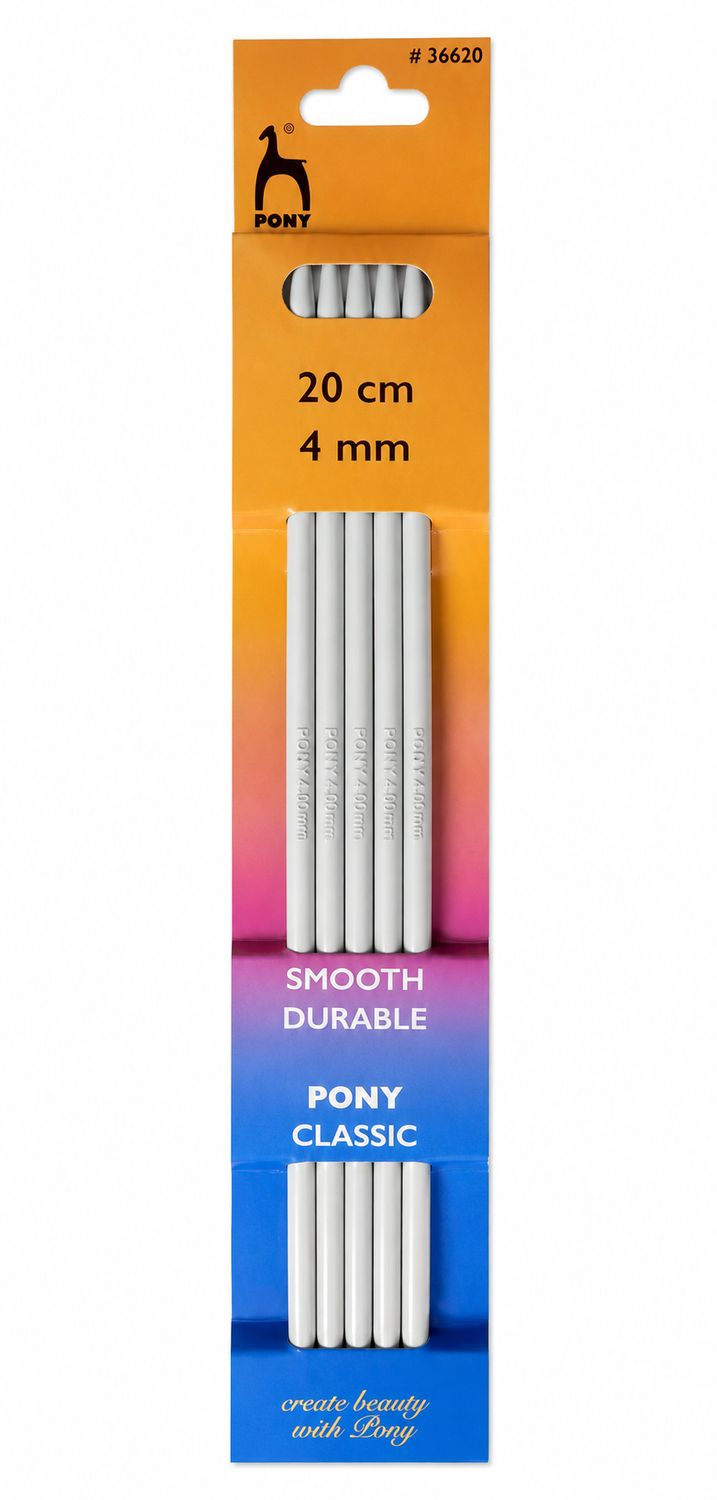 🧦 Pony Strumpstickor Aluminium 20 cm – 4 mm