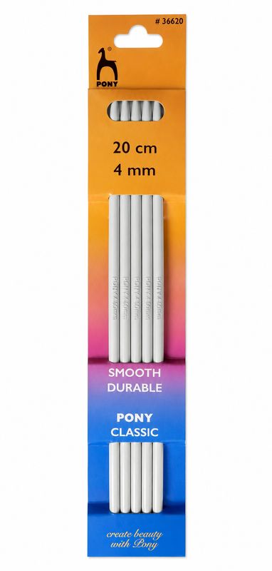 🧦 Pony Strumpstickor Aluminium 20 cm – 4 mm