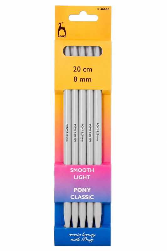 🧦Pony Strumpstickor 20 cm – 8 mm | Plast