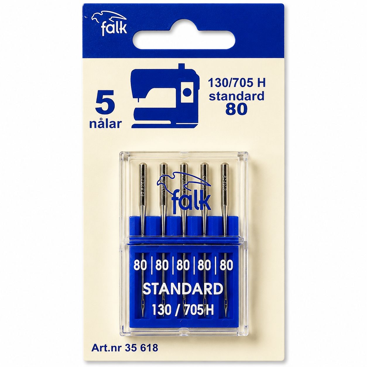 ​Falk Sewing Machine Needles Standard 80 – 5-Pack