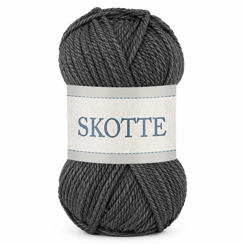 Falkgarn Skotte 871 Mörkgrå – Akrylgarn 50 g | Outlet