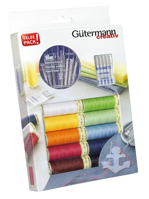 🧵 Gütermann Trådset – Alla Tygers Tråd med synålar – 734562