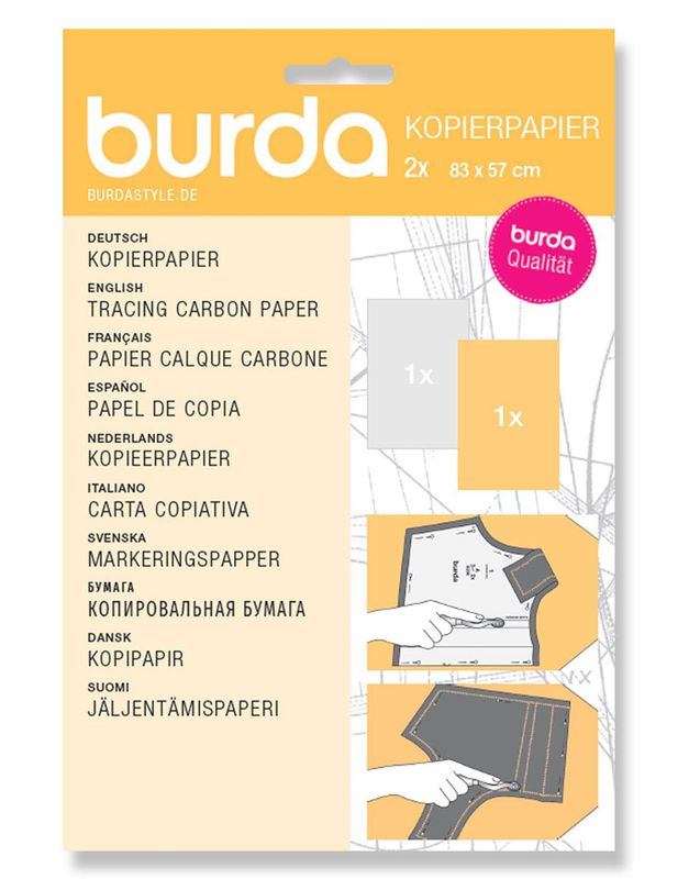 ✏️ Burda Markeringspapper Vit/Gul (2 ark 57 × 83 cm) ✏️ Burda Markeringspapper Vit/Gul (2 ark 57 × 83 cm)