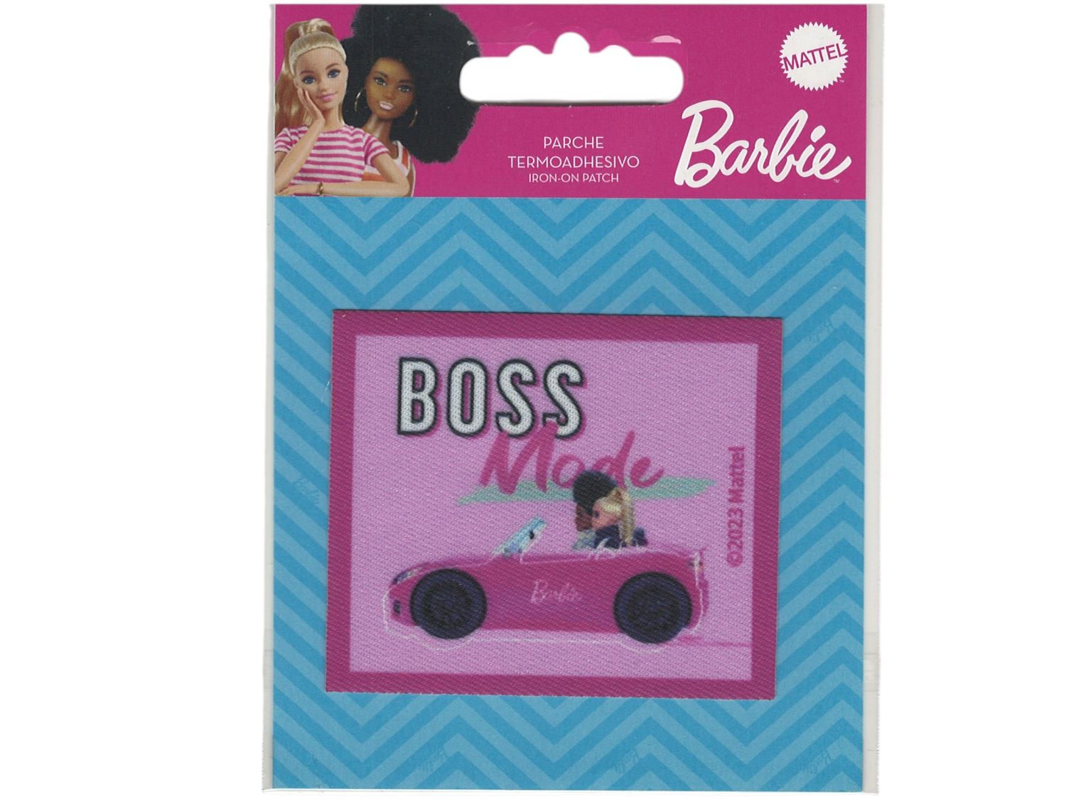Fabric badge Barbie ca 64 * 58 mm