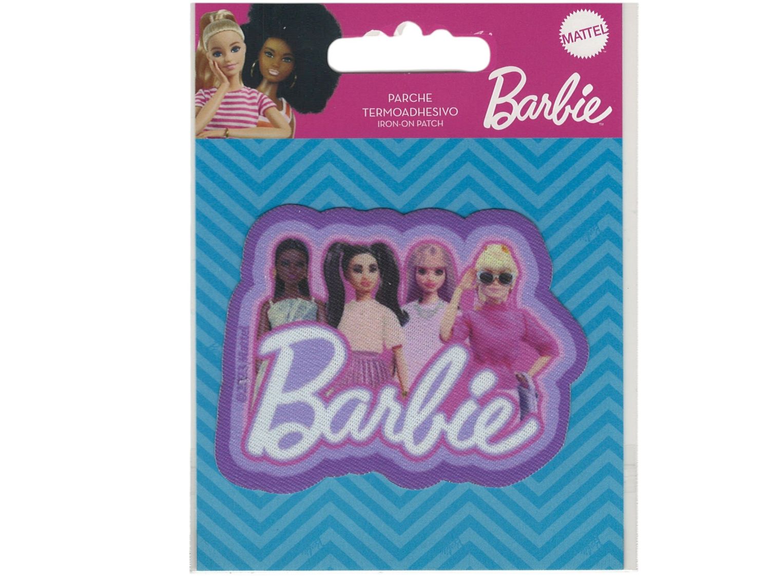 Fabric badge Barbie ca 72 * 60 mm