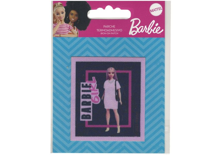 Fabric badge Barbie ca 54 * 64 mm