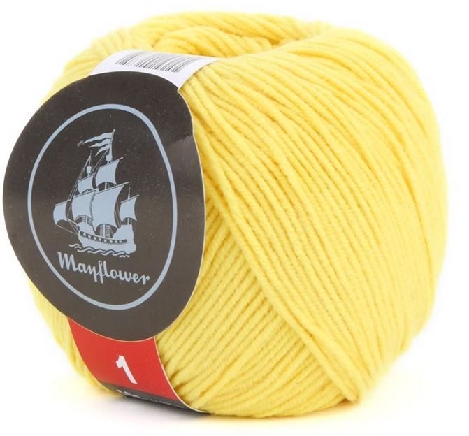 Mayflower Cotton 1 - Färg 135 - Gul Mayflower Cotton 1 - Färg 135 - Gul