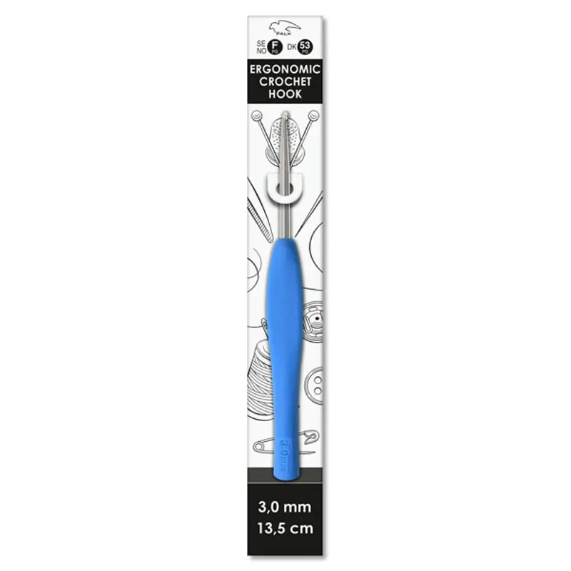 Falk crochet hook ergonomic - 3.0 mm