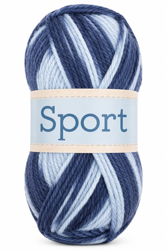🧶 Falkgarn Sport 100 g – 177 Jeans