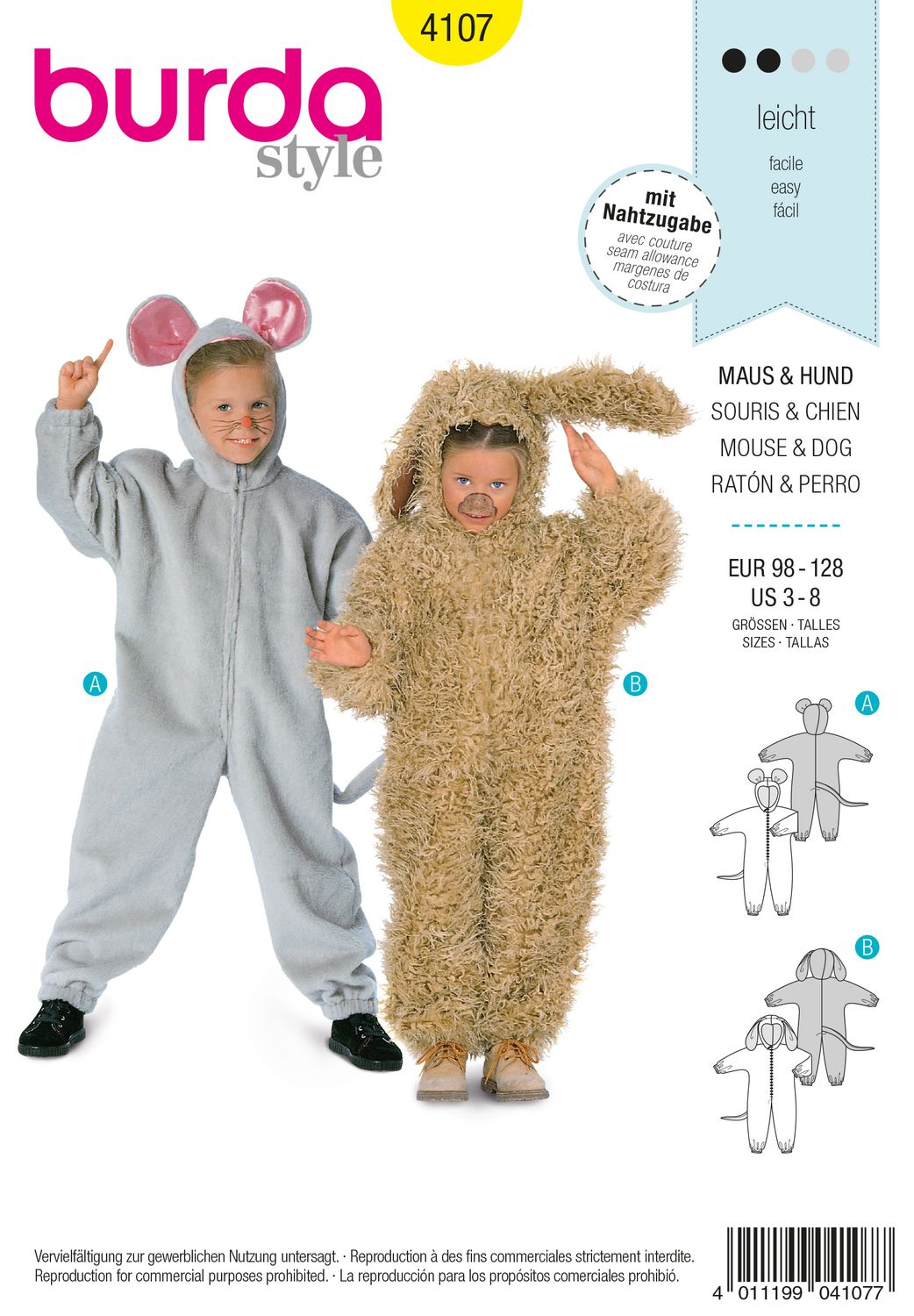 Burda 4107 - Mouse &amp; Dog