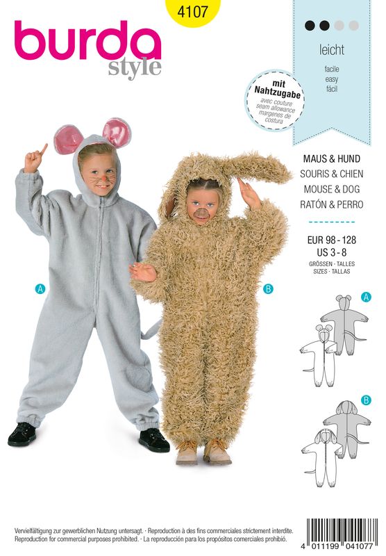 Burda 4107 - Mouse &amp; Dog
