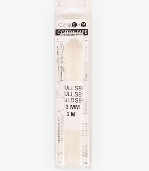 Falk Bomuldstape 13 mm - 3 m - ecru